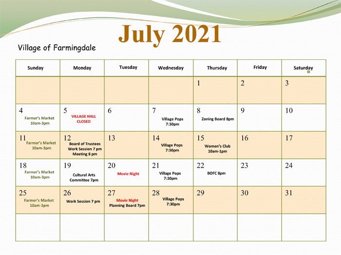 Inc. Village of Farmingdale